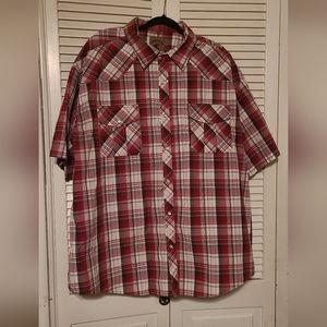 Coevals Club short sleeve pearl snap shirt